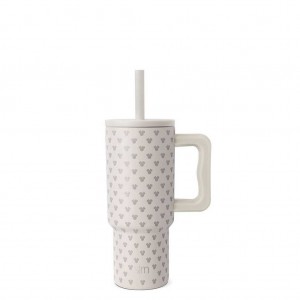 Simple Modern Tumbler with Silicone Straw Lid Water Bottles Grey | UEZLBN140