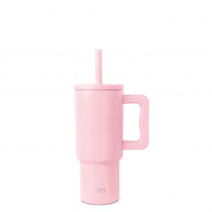 Simple Modern Tumbler with Silicone Straw Lid Water Bottles Pink | WKTNYZ281