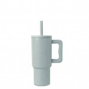 Simple Modern Tumbler with Silicone Straw Lid Water Bottles Olive | ELVIMN418