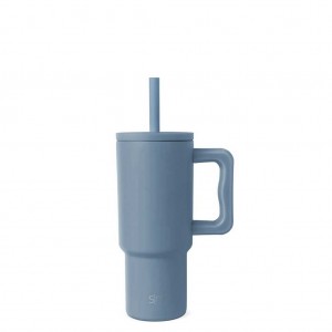 Simple Modern Tumbler with Silicone Straw Lid Water Bottles Blue | XKUQJW189