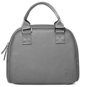 Simple Modern Vegan Leather Very Mia Lunch Bags Grey | DFVIKT704