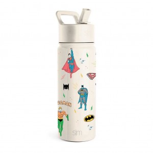 Simple Modern Water Bottle with Straw Lid Water Bottles White | PGLCFQ601