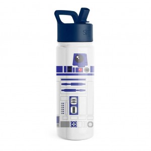 Simple Modern Water Bottle with Straw Lid Water Bottles White | YHFDIM268