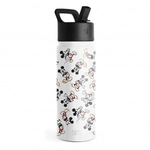 Simple Modern Water Bottle with Straw Lid Water Bottles White | FBTCAS612