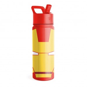Simple Modern Water Bottle with Straw Lid Water Bottles Red | YMFISH843