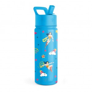Simple Modern Water Bottle with Straw Lid Water Bottles Blue | IMGVZH908