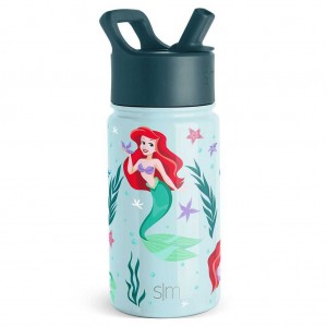 Simple Modern Water Bottle with Straw Lid Water Bottles Turquoise | LNFQGE489