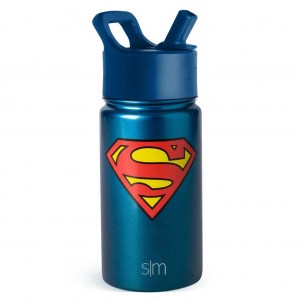 Simple Modern Water Bottle with Straw Lid Water Bottles Royal Blue | GICTAE427