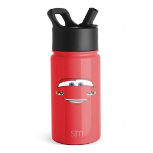 Simple Modern Water Bottle with Straw Lid Water Bottles Red | JVTWZN650