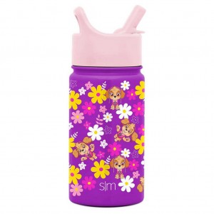 Simple Modern Water Bottle with Straw Lid Water Bottles Purple | WTDNGK879