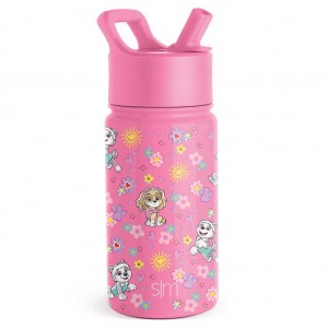 Simple Modern Water Bottle with Straw Lid Water Bottles Pink | YCHZUT150