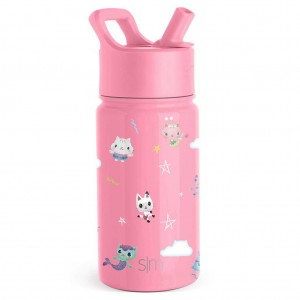 Simple Modern Water Bottle with Straw Lid Water Bottles Pink | MPNVEU210