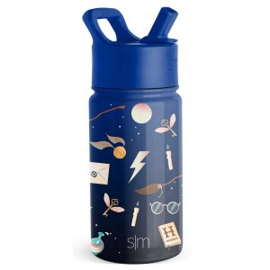 Simple Modern Water Bottle with Straw Lid Water Bottles Navy | TEVIOC180