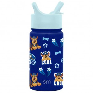 Simple Modern Water Bottle with Straw Lid Water Bottles Navy | RGUNVE475