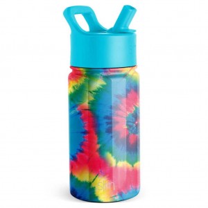 Simple Modern Water Bottle with Straw Lid Water Bottles Multicolor | HLQAOI408