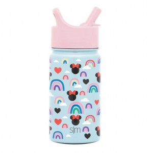 Simple Modern Water Bottle with Straw Lid Water Bottles Light Blue | QWXAFK407