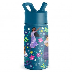 Simple Modern Water Bottle with Straw Lid Water Bottles Indigo | LXHTNE863