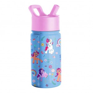 Simple Modern Water Bottle with Straw Lid Water Bottles Blue | PSDFEH462