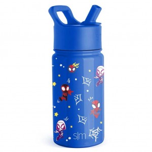 Simple Modern Water Bottle with Straw Lid Water Bottles Blue | KNOUMG958