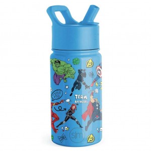 Simple Modern Water Bottle with Straw Lid Water Bottles Blue | PGYCSA146