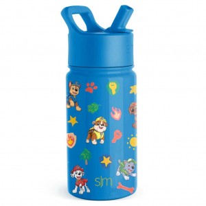 Simple Modern Water Bottle with Straw Lid Water Bottles Blue | PFJMCX401