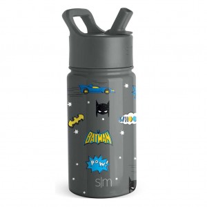 Simple Modern Water Bottle with Straw Lid Water Bottles Black | UYHVZX542