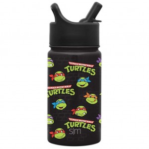 Simple Modern Water Bottle with Straw Lid Water Bottles Black | GDXRAF506