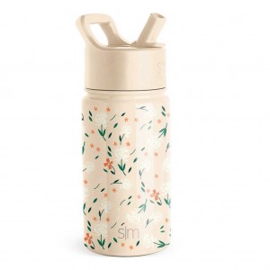 Simple Modern Water Bottle with Straw Lid Water Bottles Beige | MURXTV043