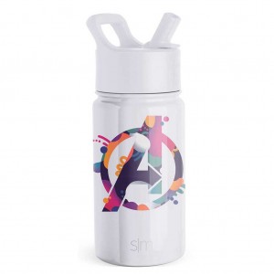 Simple Modern Water Bottle with Straw Lid Water Bottles White | HGDCRQ479