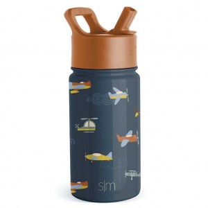 Simple Modern Water Bottle with Straw Lid Water Bottles Black | DBYAHG029