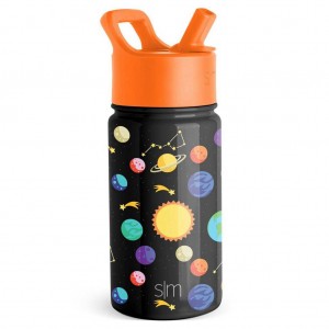 Simple Modern Water Bottle with Straw Lid Water Bottles Black | SYVDMW830
