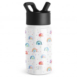 Simple Modern Water Bottle with Straw Lid Water Bottles Multicolor | UCQXJM824
