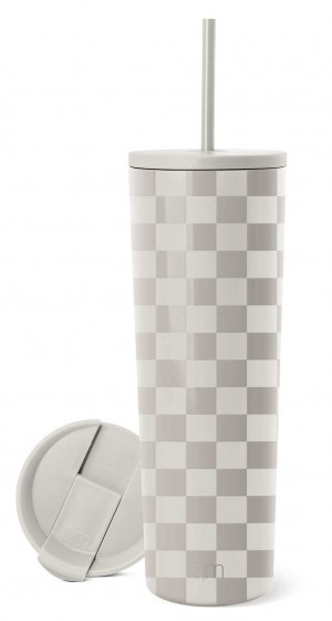 Simple Modern Water Bottles Beige | NVATKY594