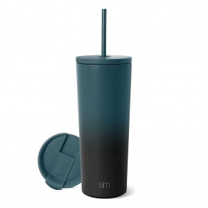 Simple Modern Water Bottles Light Turquoise / Black | GCZWQA709