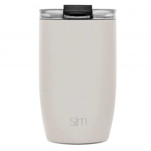 Simple Modern with Clear Flip Lid & Straw Water Bottles White | UANQHL691