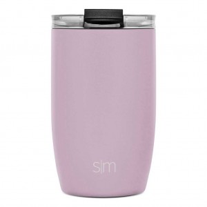 Simple Modern with Clear Flip Lid & Straw Water Bottles Purple | UHEQYB918