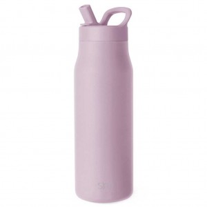 Simple Modern with Manual Straw Lid Water Bottles Purple | JIBNMT182