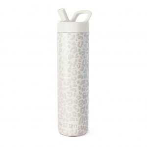 Simple Modern with Manual Straw Lid Water Bottles White | RQLJAP758