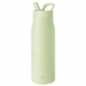 Simple Modern with Manual Straw Lid Water Bottles Blue | CUQEBS193