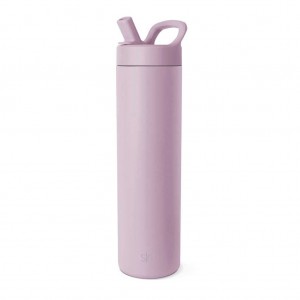 Simple Modern with Manual Straw Lid Water Bottles Purple | LUVQYM852