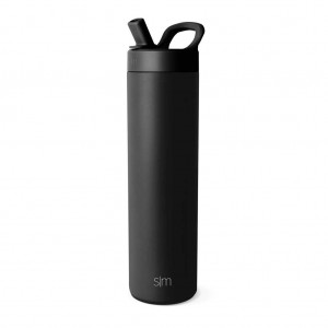 Simple Modern with Manual Straw Lid Water Bottles Black | UIPSOB524