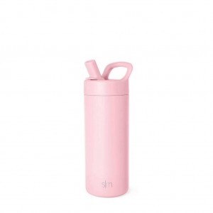 Simple Modern with Manual Straw Lid Water Bottles Pink | IXVSWU987