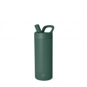 Simple Modern with Manual Straw Lid Water Bottles Olive | SMAJQP234