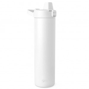Simple Modern with Simple Flip Filter Straw Lid Water Bottles White | HQAYLM471