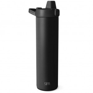 Simple Modern with Simple Flip Filter Straw Lid Water Bottles Black | CVGHSL473