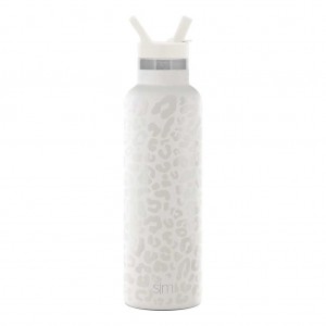 Simple Modern with Straw Lid Water Bottles White | URIPMF602