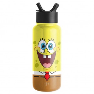 Simple Modern with Straw Lid Water Bottles Yellow | BKNCWS913