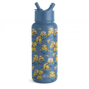 Simple Modern with Straw Lid Water Bottles Indigo | GCSLVT724