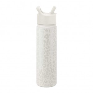 Simple Modern with Straw Lid Water Bottles White | NZFSXH406