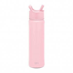 Simple Modern with Straw Lid Water Bottles Rose Pink | ZVIEXP072